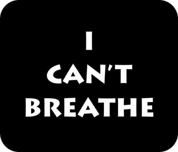 I Can't Breathe Black Art Mousepad